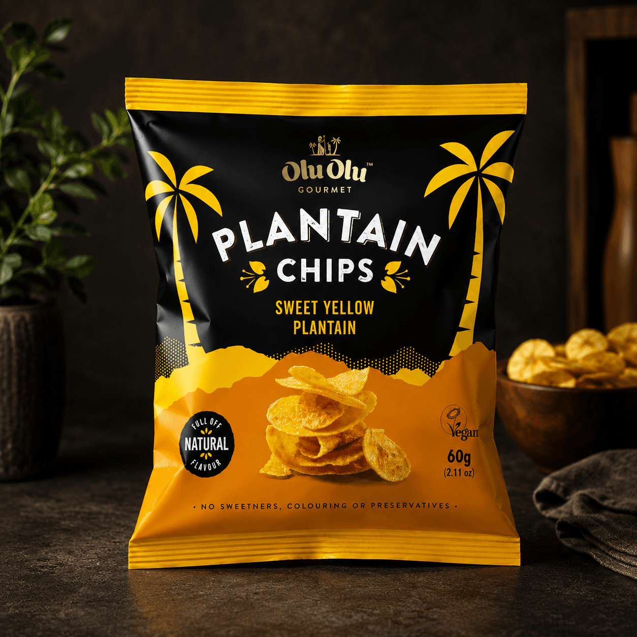 Olu Olu Plantain Chips (Sweet) Box Olu Olu Plantain Chips (Sweet) Box